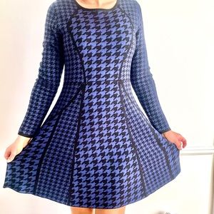 Calvin Klein blue & black winter dress